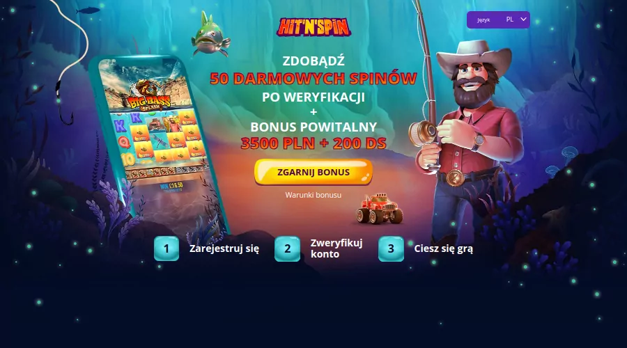 HitnSpin oferuje bonusowe darmowe spiny HitNSpin darmowe free spiny