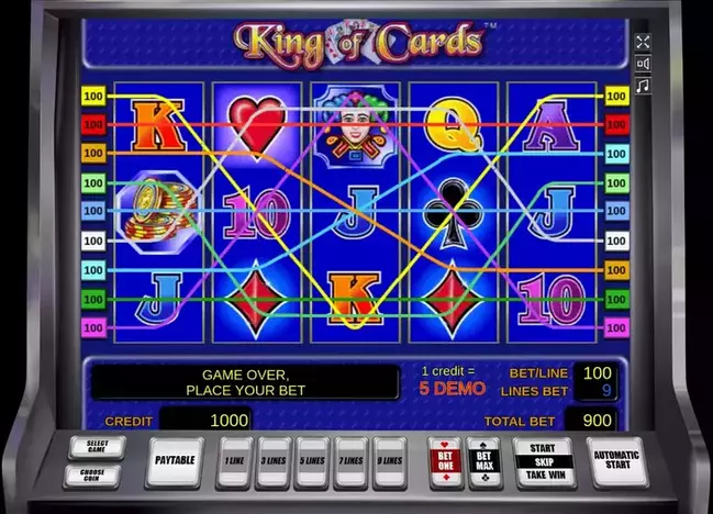 all cards, automat king of cards