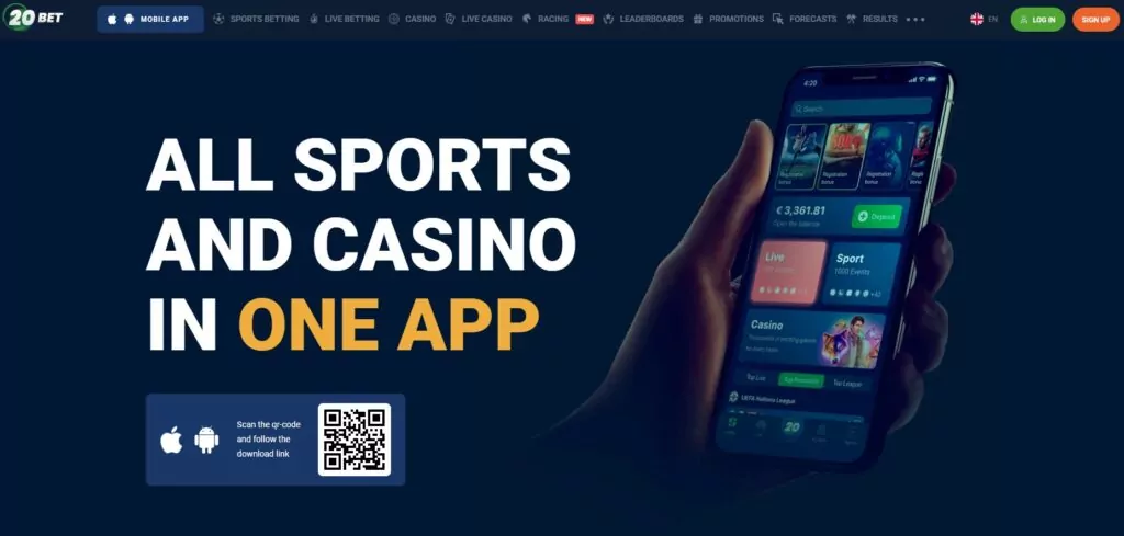 20Bet mobile