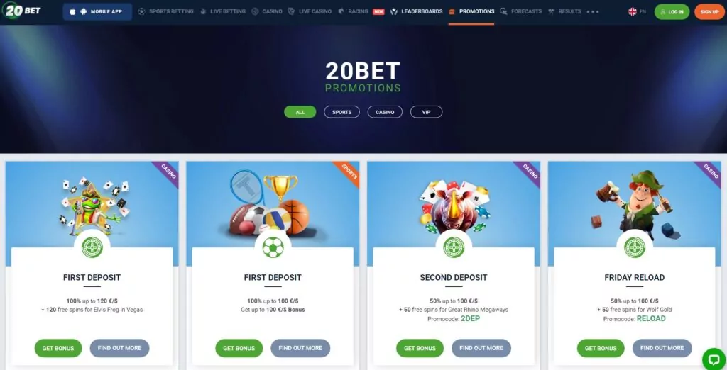 Jak wykorzystać darmowe zakłady w 20Bet?