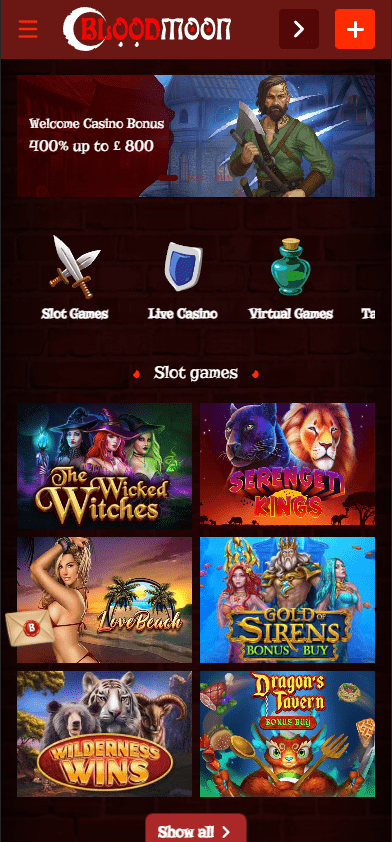 Bloodmoon Casino logowanie Bloodmoon Casino login