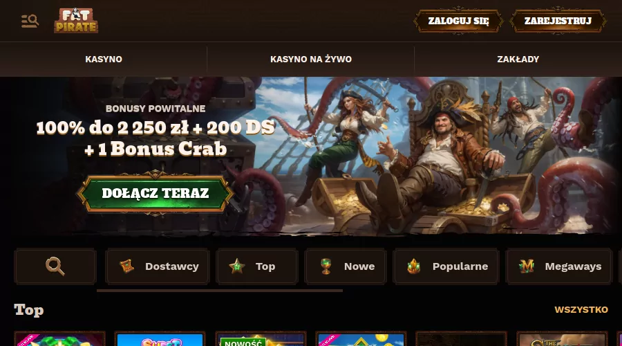 Recenzja kasyna FatPirate fatpirate casino review