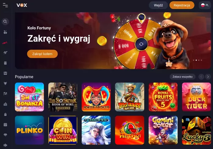 Vox Casino bonus za rejestracje Vox Casino recenzja 2024