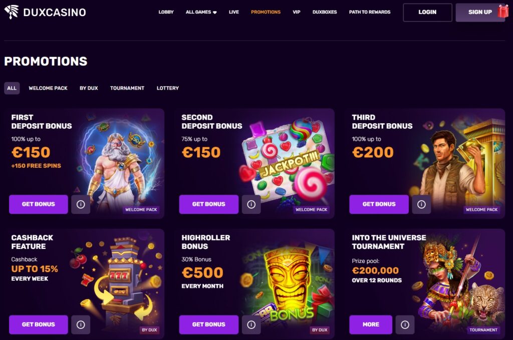 Bonus powitalny w Dux Casino: Jak go zdobyć?