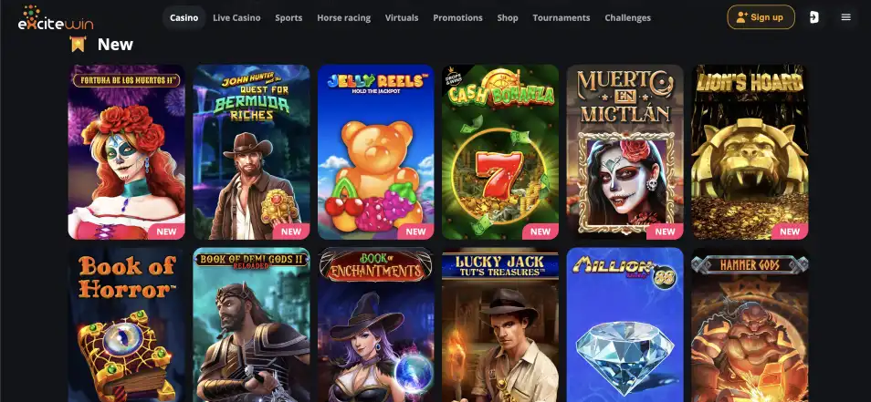 excitewin no deposit bonus