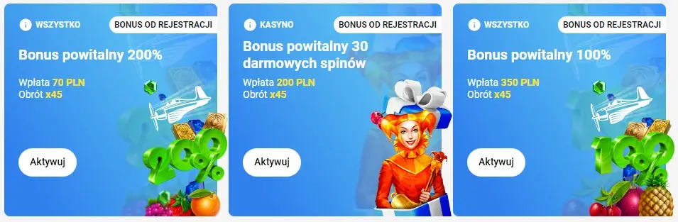 Slottica bonus bez depozytu