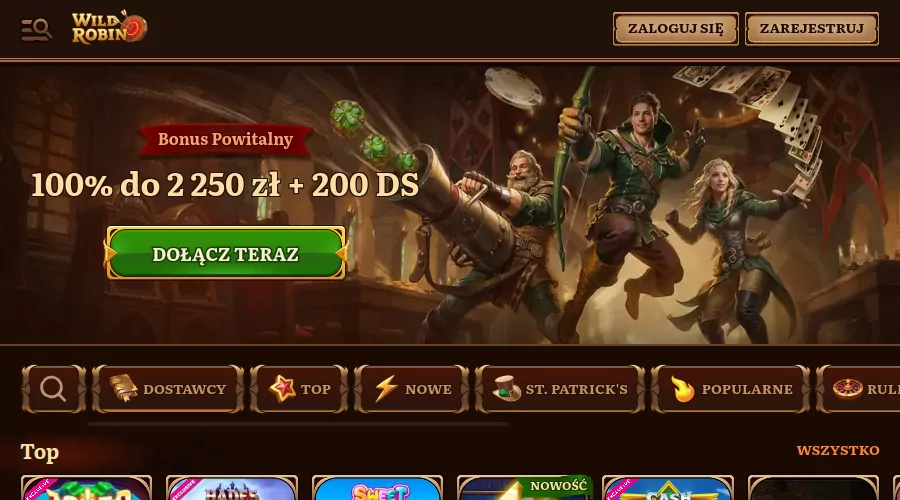 Wild Robin casino polska wild robin casino recenzja