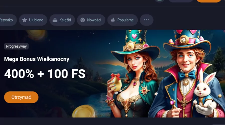 Wielkanocnym bonusem w VOX Casino – Wygrywaj w święta Grafika VOX Casino z wielkanocnego bonusu, z pisankami i slotami.