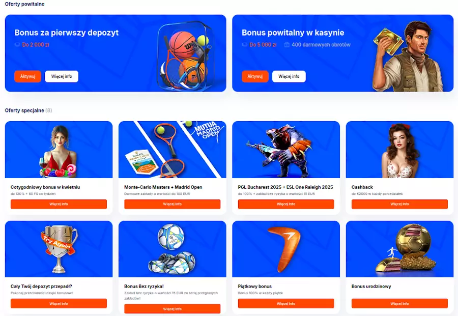 VulkanBet oferuje różne bonusy kasynowe VulkanBet bonusy kasynowe