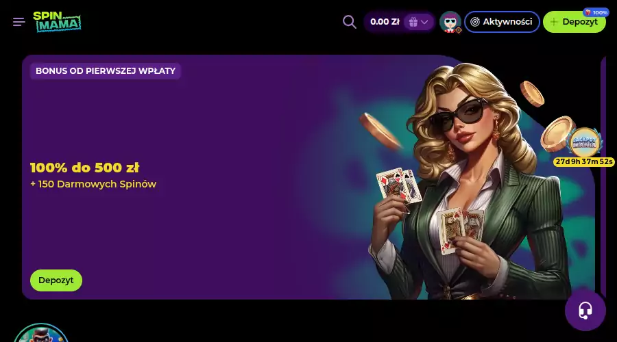 Spinmama oferuje hojny bonus powitalny Spinmama bonus powitalny